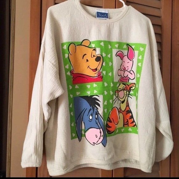 Disney Sweaters - Vintage Winnie The Pooh Sweater L/XL Unisex Disney Piglet Tigger Eeyore